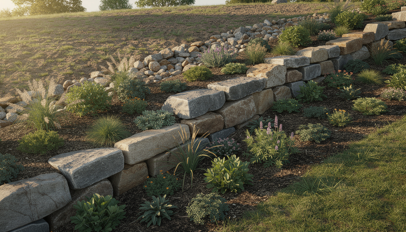 Enrochement jardin en pente : techniques et conseils pour stabiliser votre terrain découvrez les meilleures techniques d'enrochement pour jardin en pente et recevez des conseils pratiques pour stabiliser efficacement votre terrain tout en valorisant votre espace extérieur.