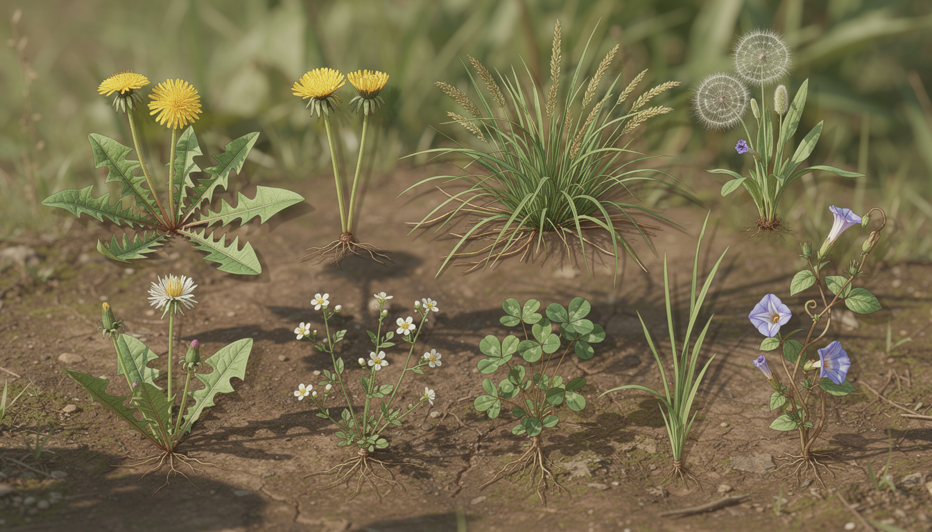 Liste des mauvaises herbes courantes et comment les identifier découvrez notre guide complet des mauvaises herbes courantes avec des conseils pour les identifier facilement dans votre jardin et les éliminer efficacement.