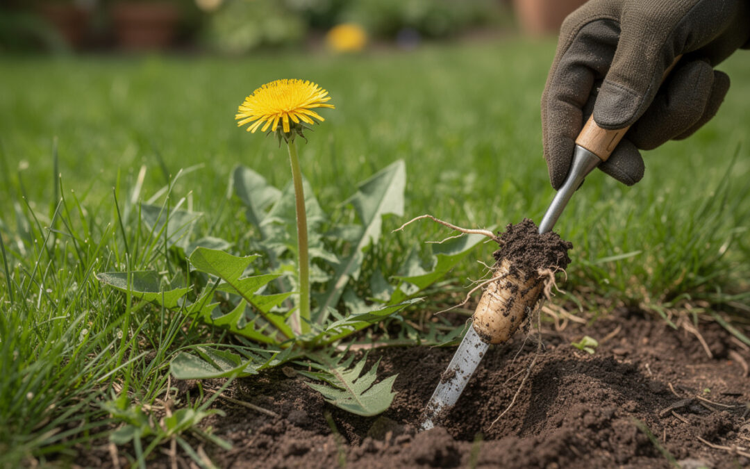 Mauvaise herbe à fleur jaune dans le gazon : comment l&rsquo;identifier et la combattre efficacement