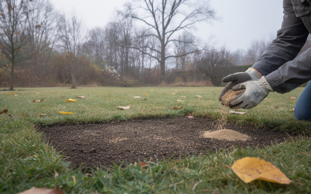 Semis de gazon en novembre : conseils pour réussir votre pelouse avant l’hiver